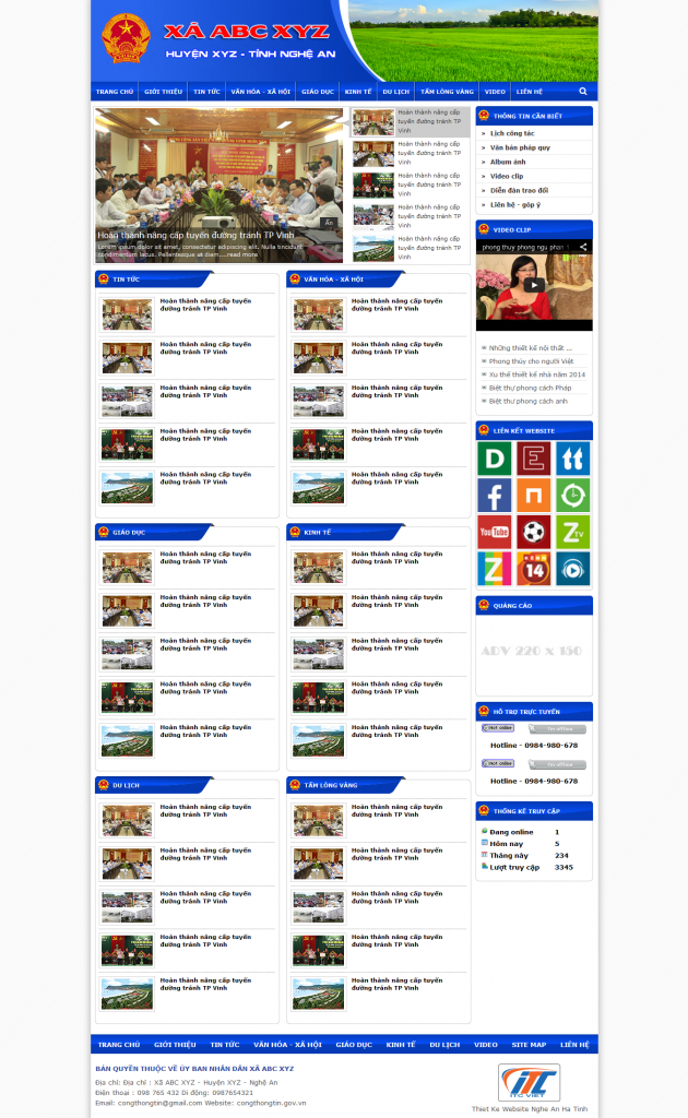 Thiết kế Website tại Vinh Nghệ An Hà Tĩnh