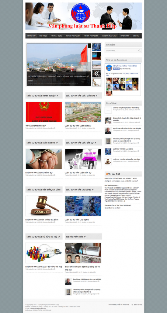 Thiết kế Website tại Vinh Nghệ An Hà Tĩnh