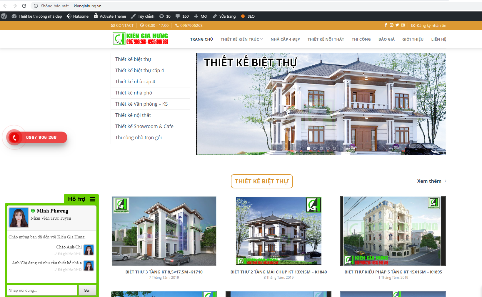 Thiết kế website kiến trúc tại Vinh